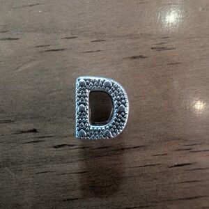 Silver Letter D Charm Pandora